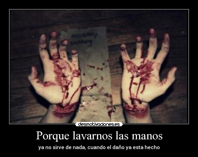 Porque lavarnos las manos - 