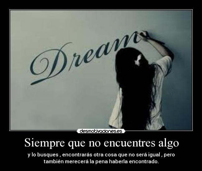 Siempre que no encuentres algo - 