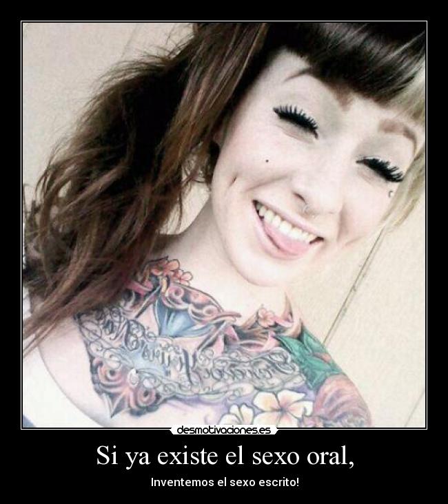 Si ya existe el sexo oral, -