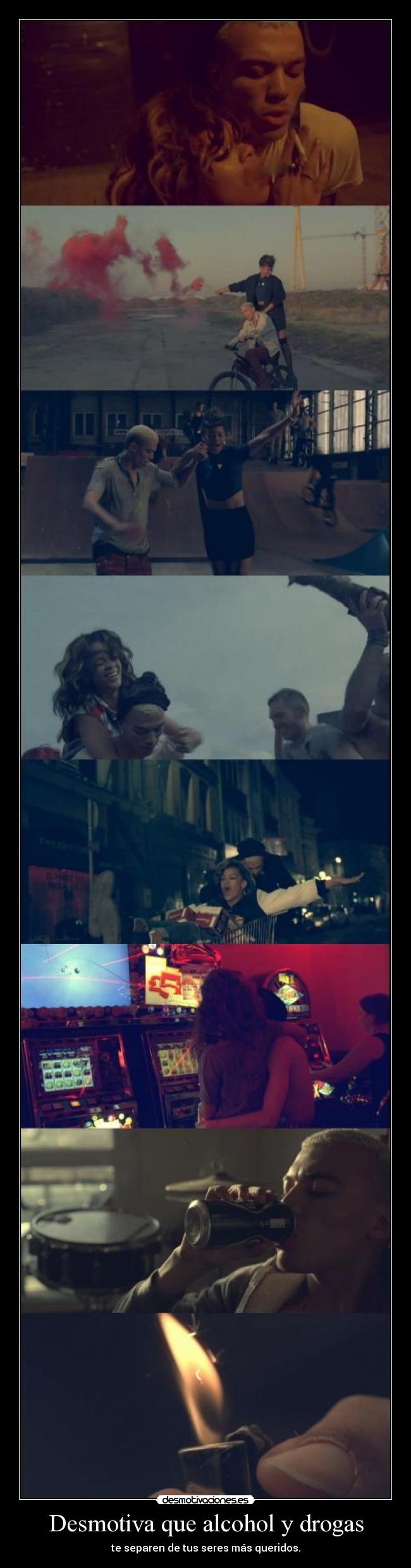 Desmotiva que alcohol y drogas - te separen de tus seres más queridos.