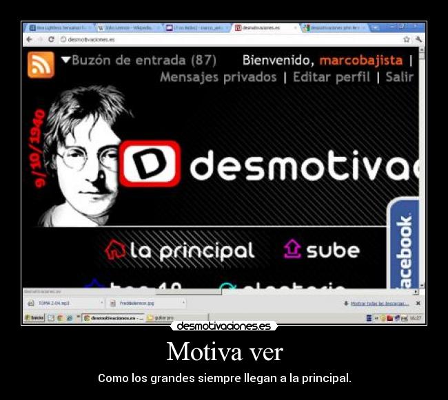 Motiva ver - Como los grandes siempre llegan a la principal.