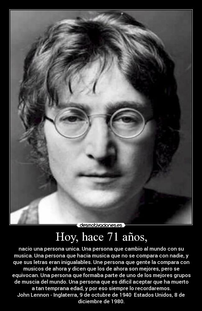 Hoy, hace 71 años, - 
