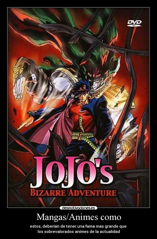 carteles jojos biazarre adventure dios del shonen desmotivaciones