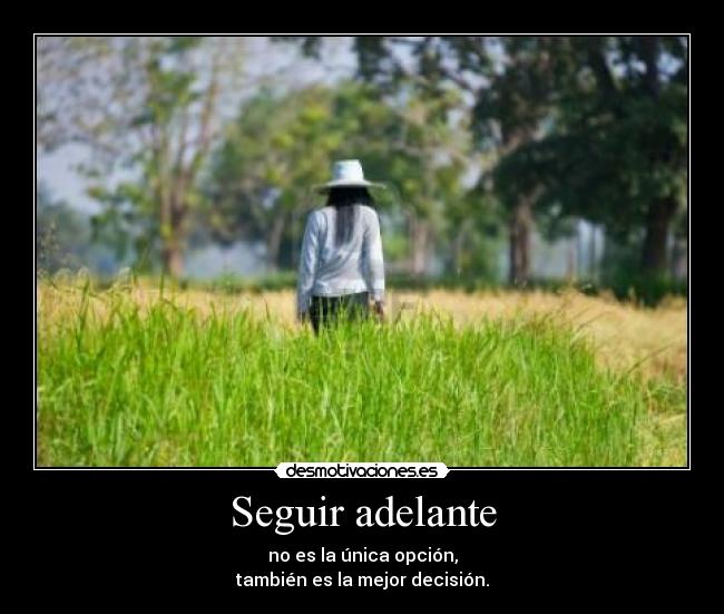 Seguir adelante -