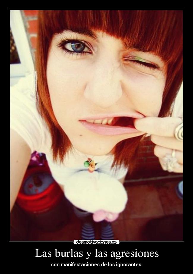 Las burlas y las agresiones - 