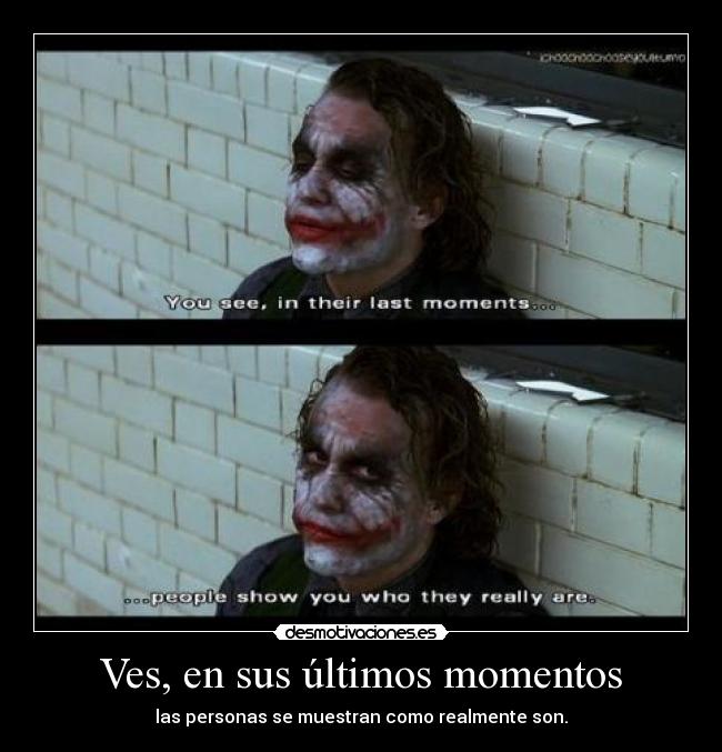 Ves, en sus últimos momentos -