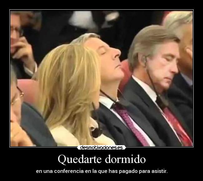 Quedarte dormido - 