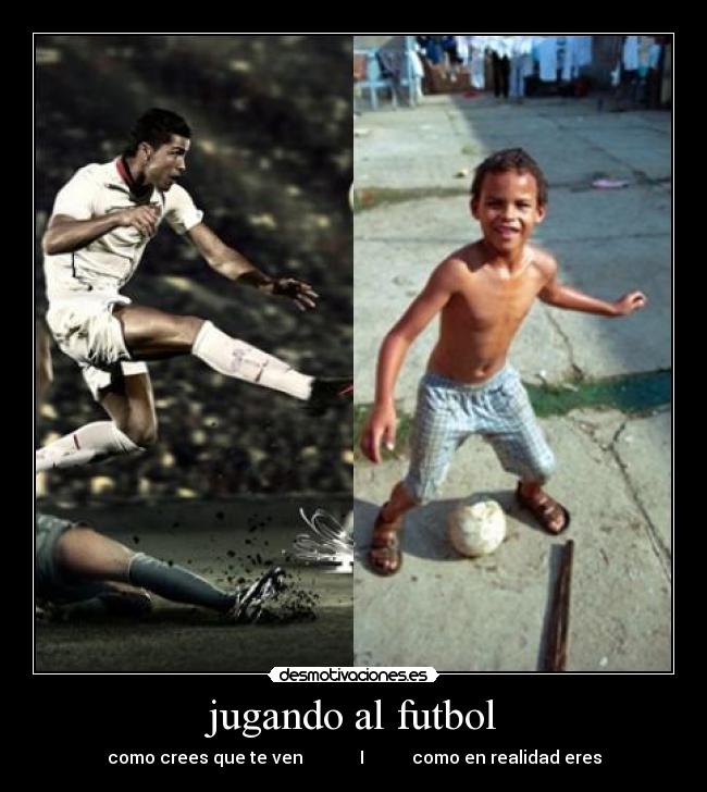 jugando al futbol - 