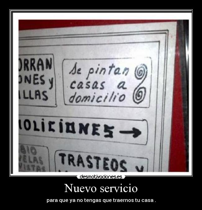 Nuevo servicio - 