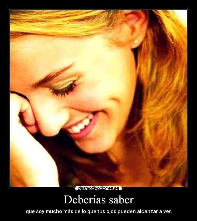 Deberías saber -
