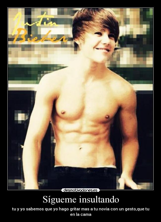 carteles justin bieber mejor del mundo desmotivaciones