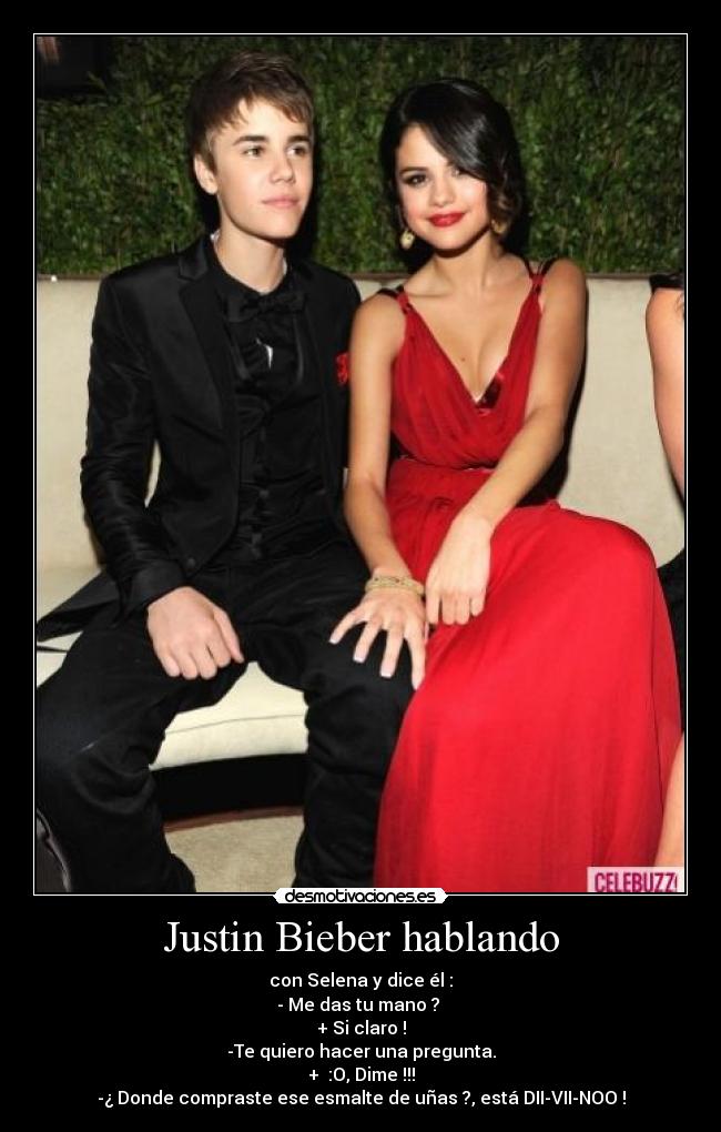 Justin Bieber hablando -