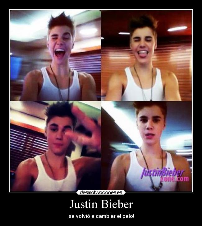 Justin Bieber - se volvió a cambiar el pelo!