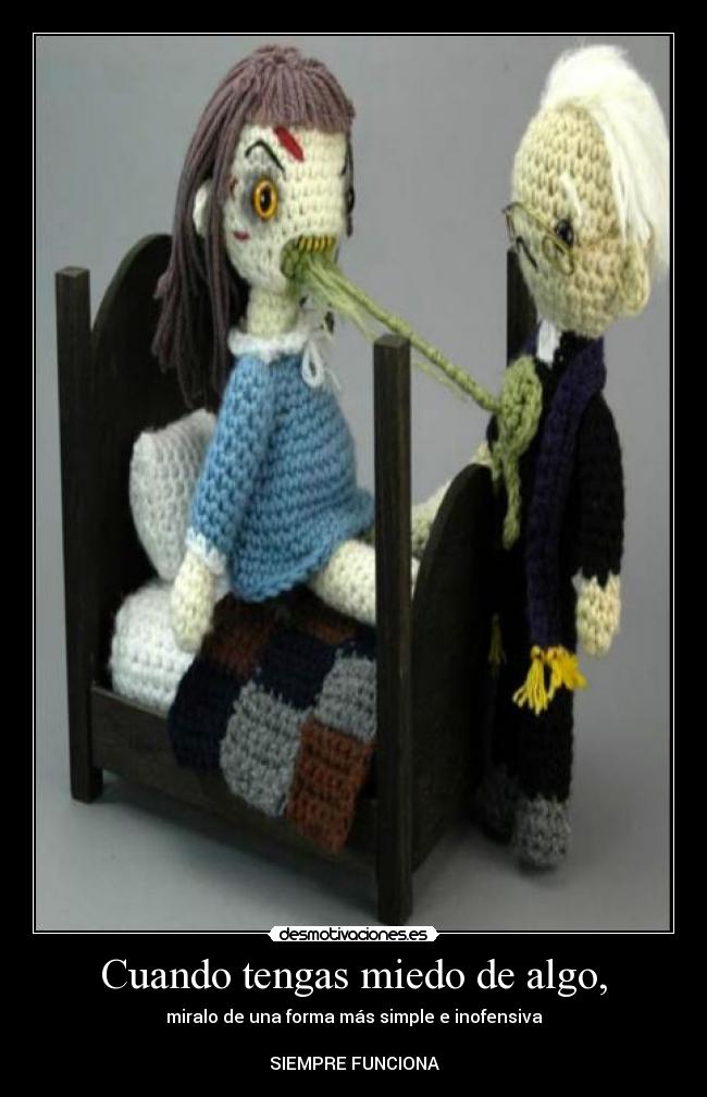 carteles miedo exorcista miedo desmotivaciones