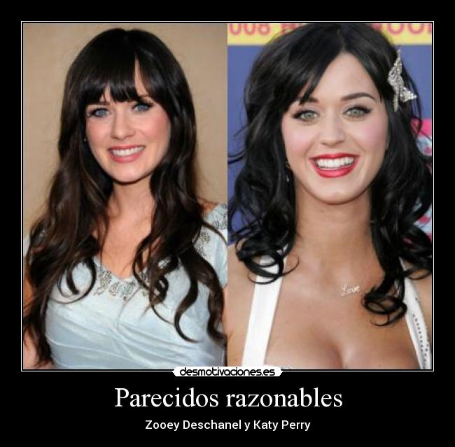 Parecidos razonables - Zooey Deschanel y Katy Perry