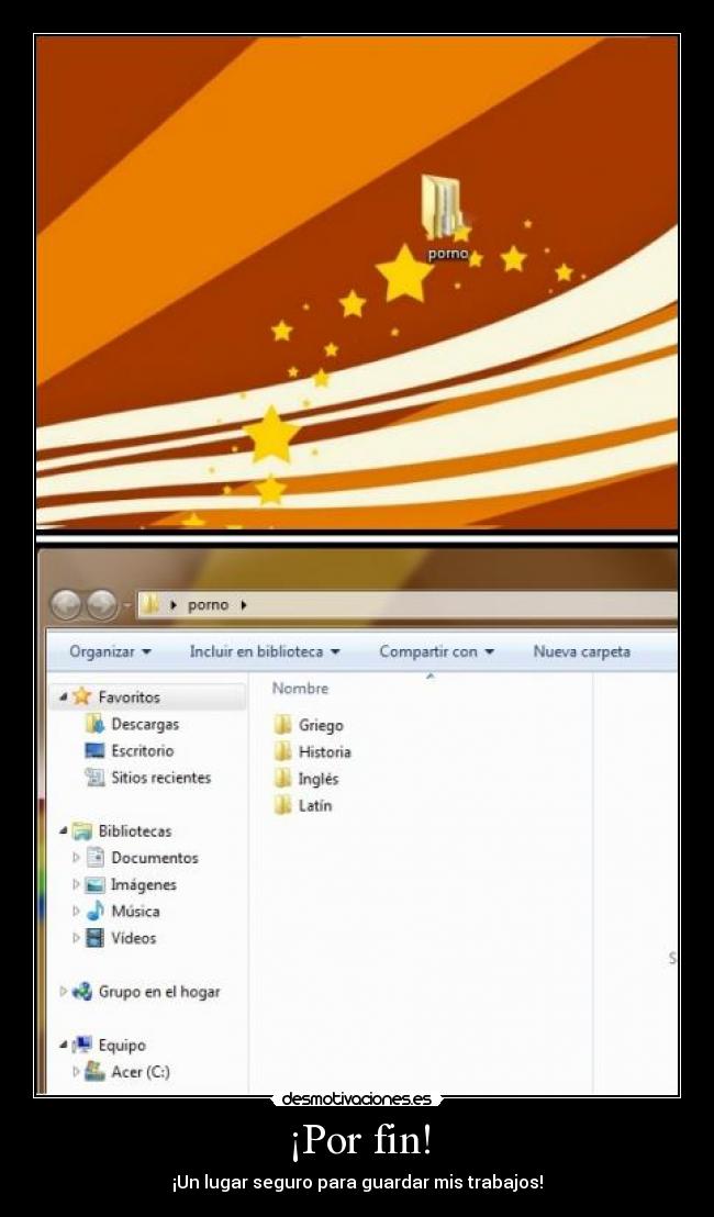 ¡Por fin! - ¡Un lugar seguro para guardar mis trabajos!