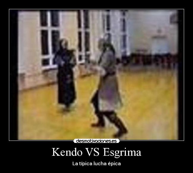 Kendo VS Esgrima - La tÃpica lucha épica