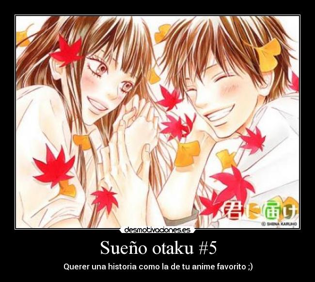 carteles anime otaku kiminitodoke desmotivaciones