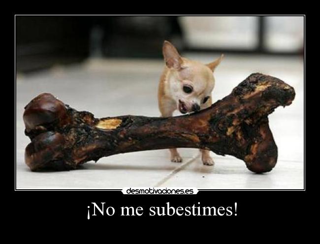 ¡No me subestimes! - 