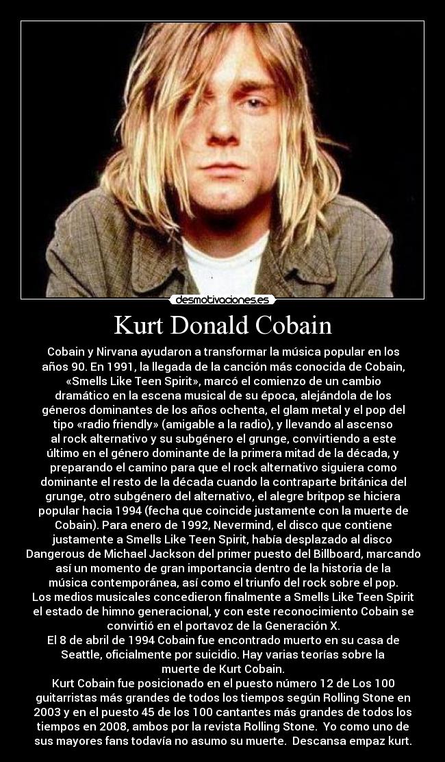 Kurt Donald Cobain - 