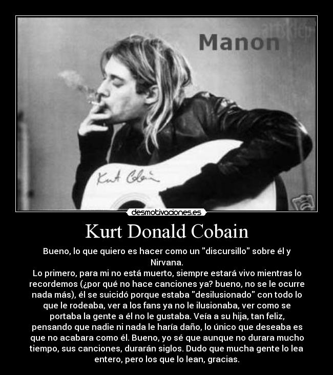 Kurt Donald Cobain -