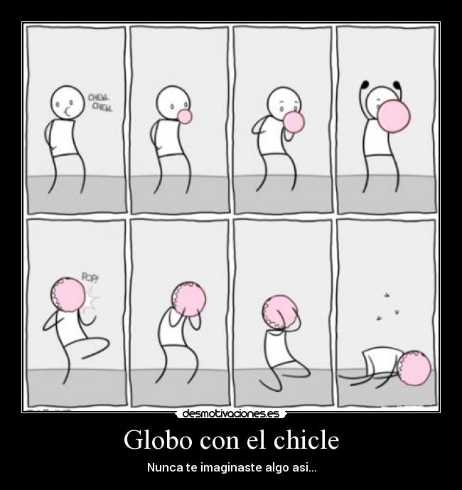 Globo con el chicle - 