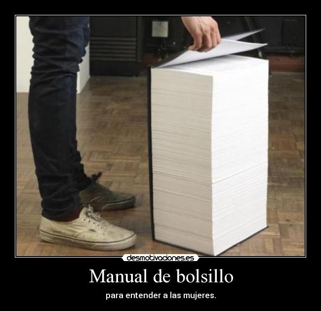 Manual de bolsillo - para entender a las mujeres.