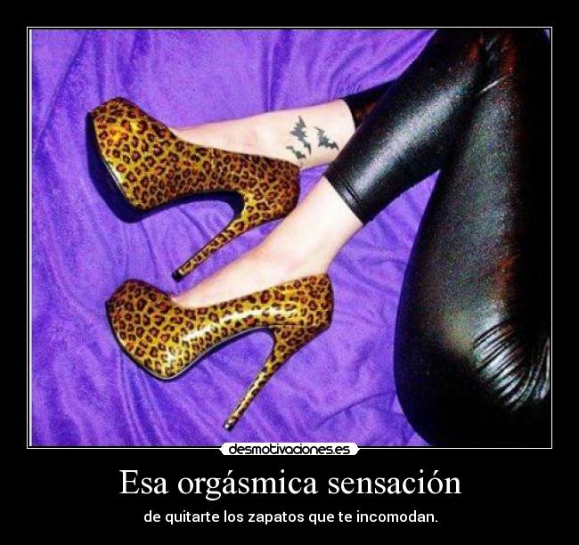 Esa orgásmica sensación -