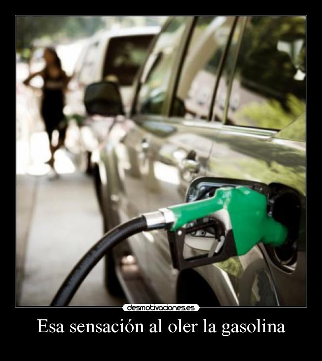 La temperatura de la combustión del gas y la gasolina