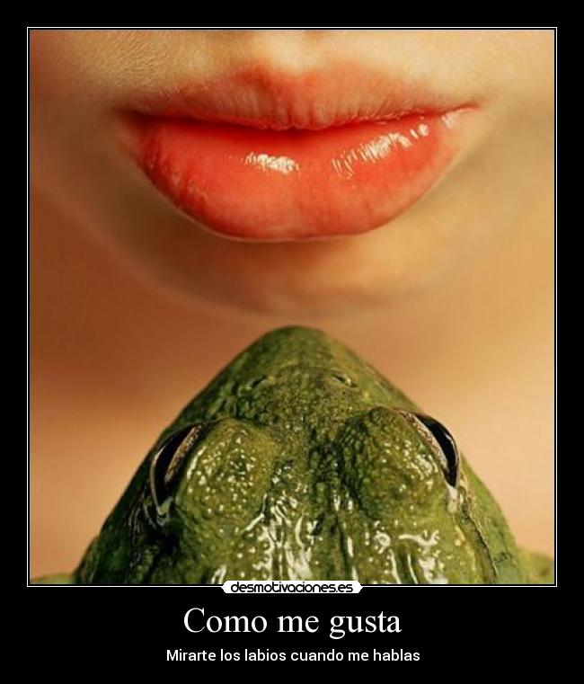Como me gusta - Mirarte los labios cuando me hablas