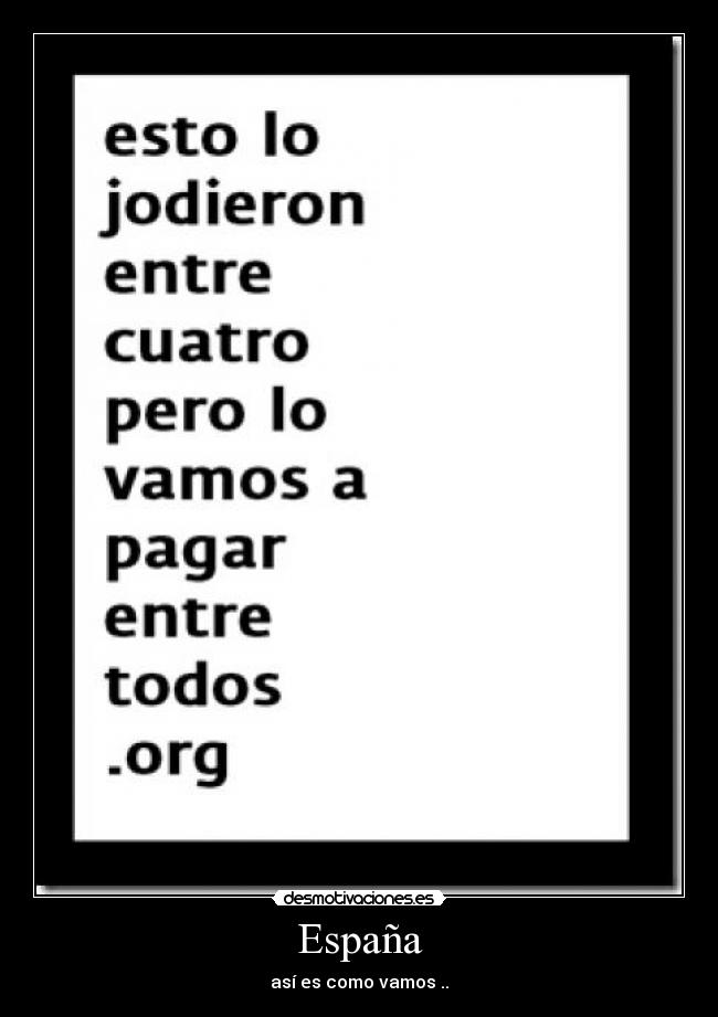 España - así es como vamos ..