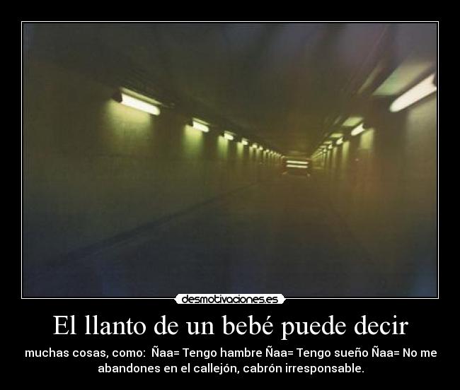 El llanto de un bebé puede decir -