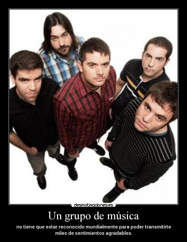 Un grupo de música -