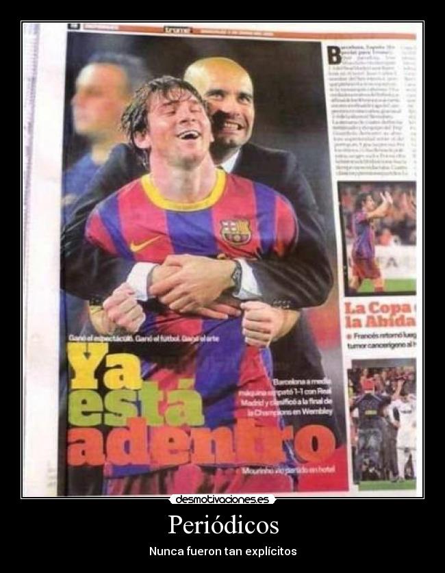 Periódicos - Nunca fueron tan explícitos