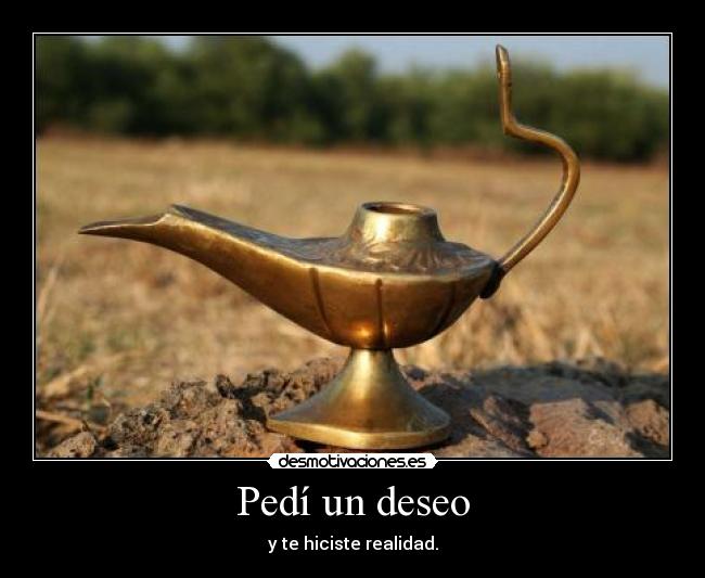 Pedí un deseo - y te hiciste realidad.