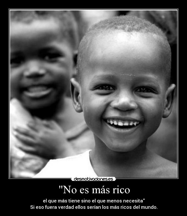 No es más rico - 