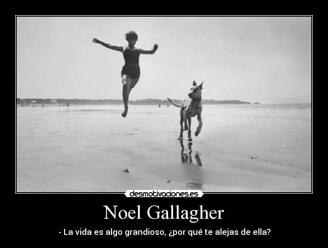Noel Gallagher - - La vida es algo grandioso, ¿por qué te alejas de ella?