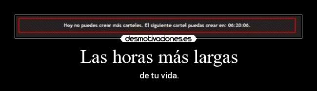 Las horas más largas - 