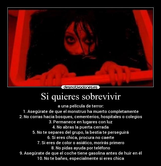 Si quieres sobrevivir -