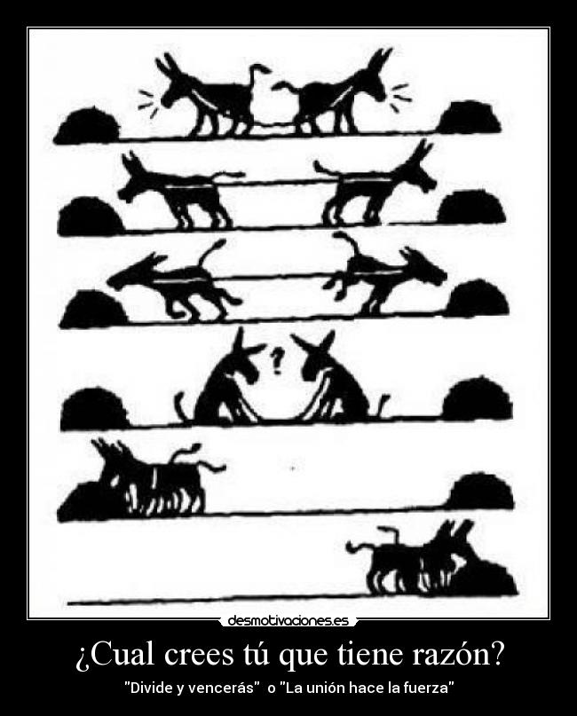 ¿Cual crees tú que tiene razón? - 