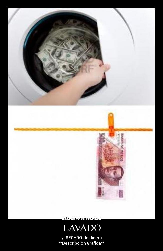 LAVADO - y  SECADO de dinero
**Descripción Gráfica**