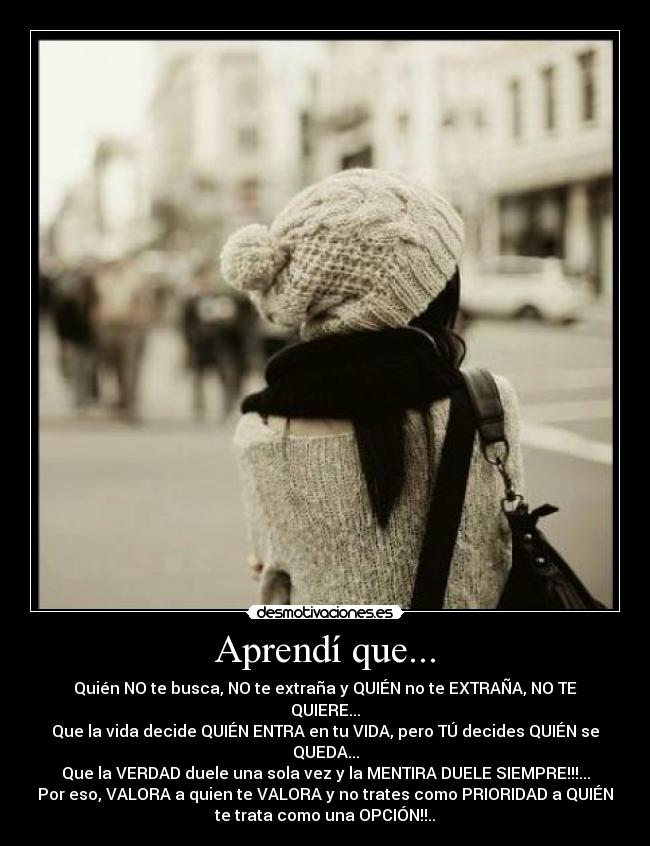 Aprendí que... - 