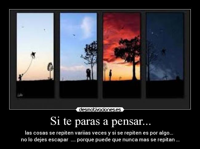 Si te paras a pensar... - 
