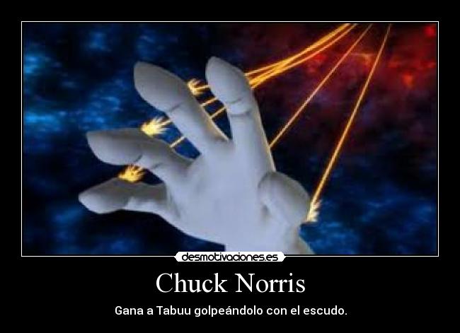 Chuck Norris - Gana a Tabuu golpeándolo con el escudo.