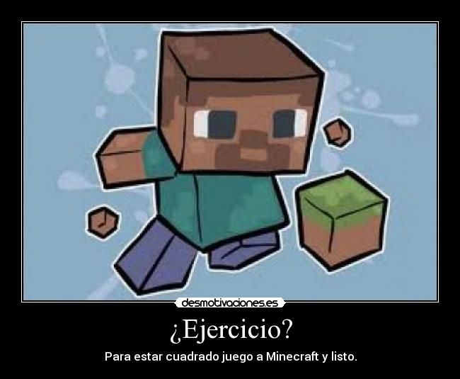 carteles minecraft desmotivaciones