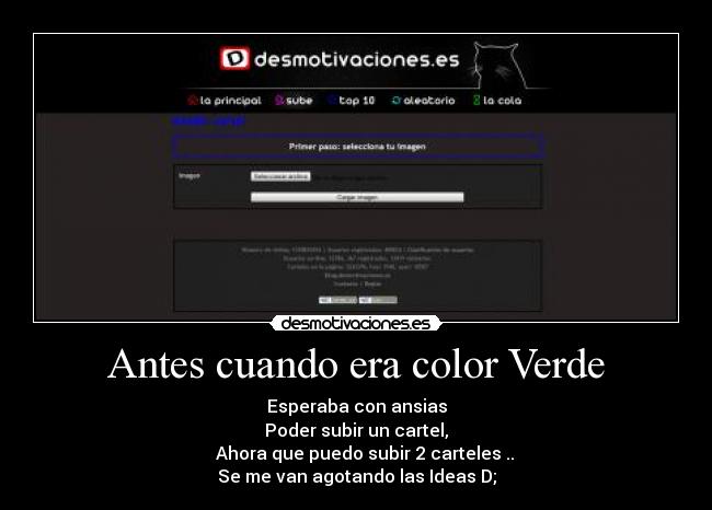 Antes cuando era color Verde - 
