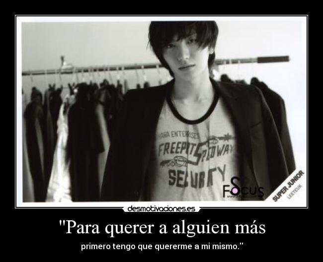 Para querer a alguien más -