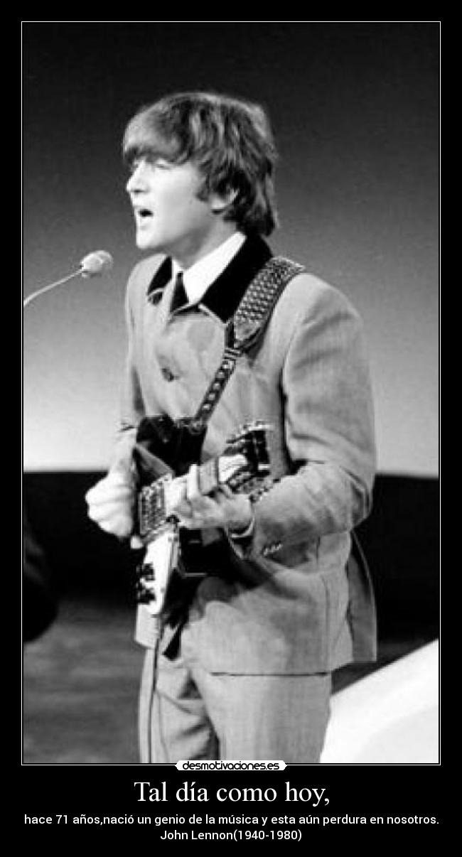 Tal día como hoy, -