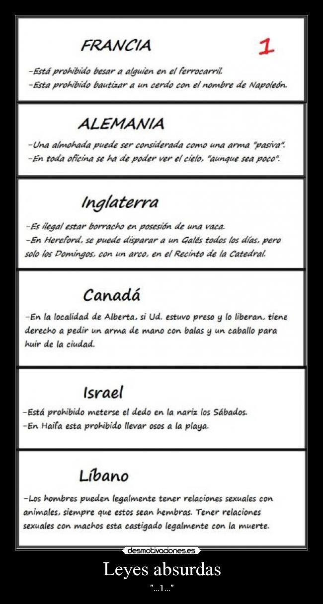 Leyes absurdas -