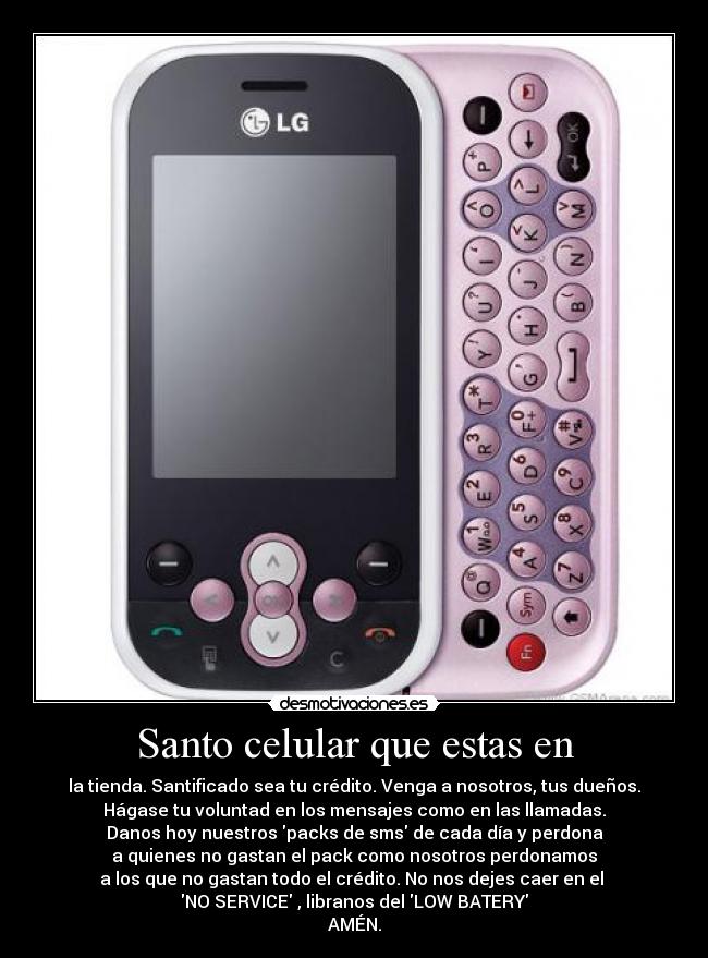 carteles santo celu desmotivaciones